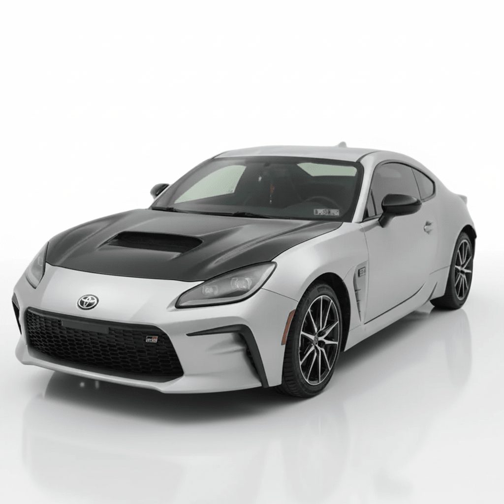 JDMuscle Tanso STI Style carbon fiber hood for 2022+ Subaru BRZ and Toyota GR86