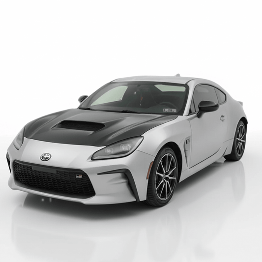 JDMuscle Tanso STI Style carbon fiber hood for 2022+ Subaru BRZ and Toyota GR86