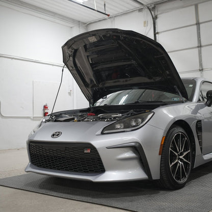 JDMuscle Tanso STI Style carbon fiber hood for 2022+ Subaru BRZ and Toyota GR86