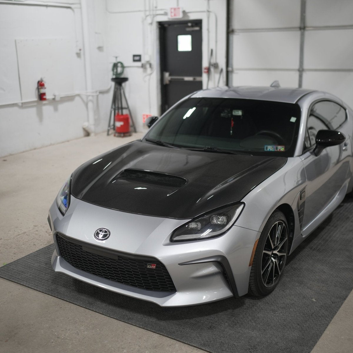 JDMuscle Tanso STI Style carbon fiber hood for 2022+ Subaru BRZ and Toyota GR86