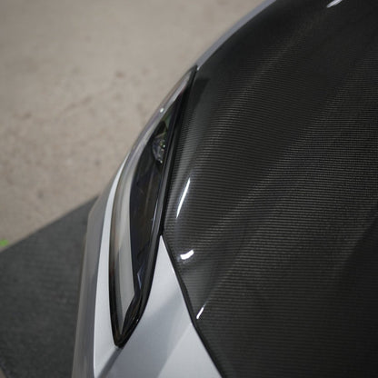 JDMuscle Tanso STI-style carbon fiber hood for 2022+ Subaru BRZ and Toyota GR86
