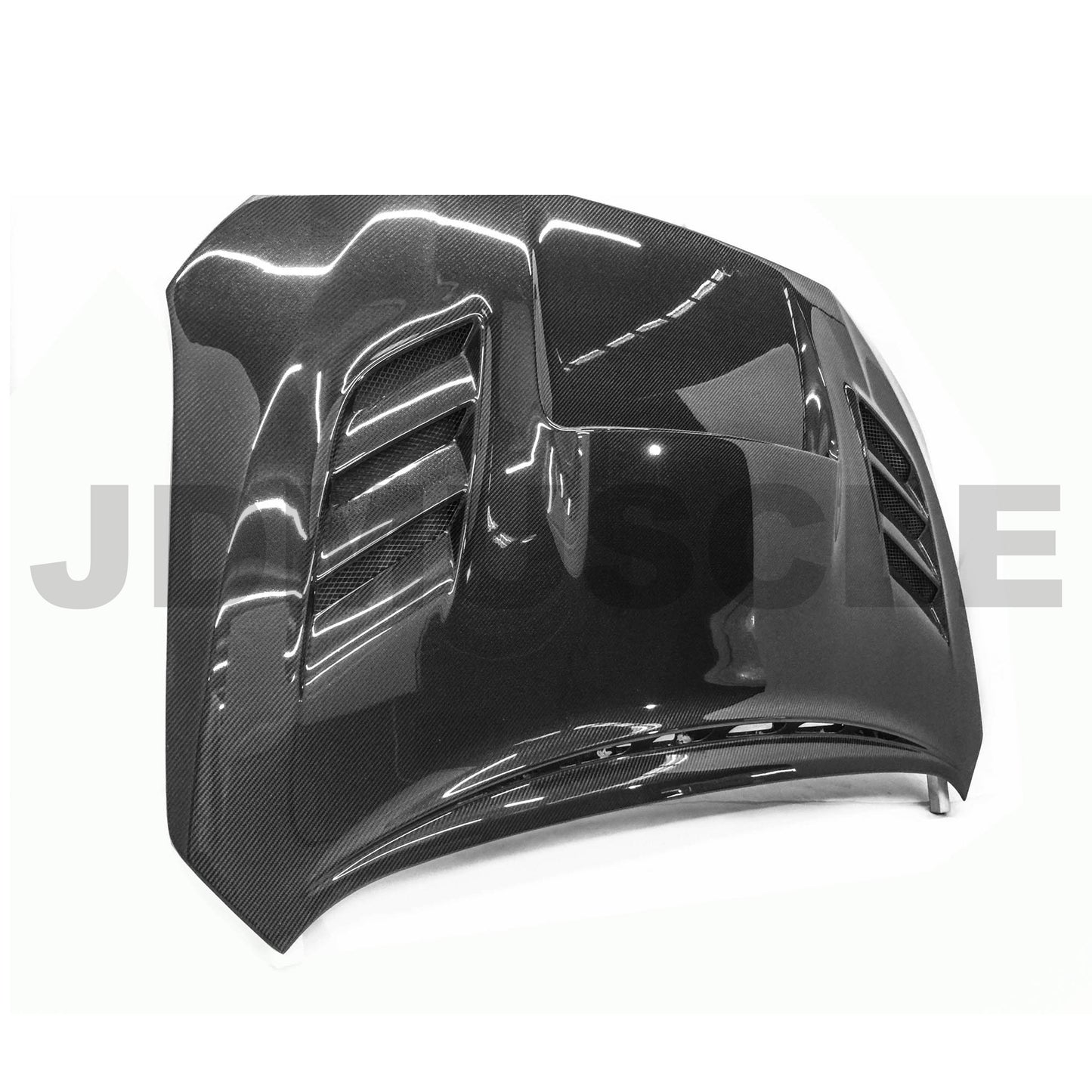 JDMuscle [15-21 WRX/STI] Carbon Fiber Hood V2 w/ Heat Extract - Evergreen Kings