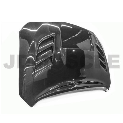 JDMuscle [15-21 WRX/STI] Carbon Fiber Hood V2 w/ Heat Extract - Evergreen Kings