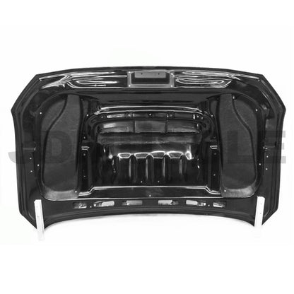JDMuscle [15-21 WRX/STI] Carbon Fiber Hood V2 w/ Heat Extract - Evergreen Kings