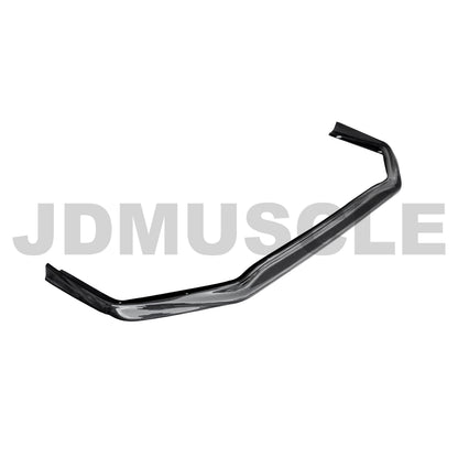 JDMuscle VR Style carbon fiber front bumper lip for 2015-2017 Subaru WRX and STI, lightweight and aerodynamic automotive accessory.