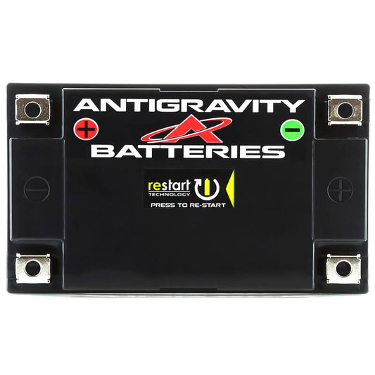 MeLe Design Firm Antigravity ATX20-RS lithium battery with five-terminal design, RE-START YTX20 replacement for motorcycle or powersport use.