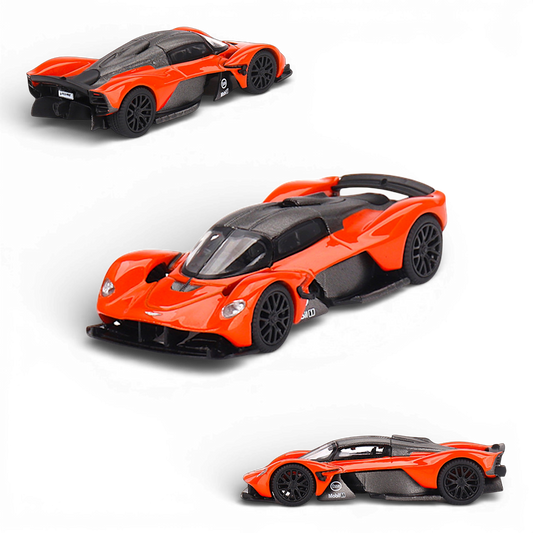 Mini-GT Aston Martin Valkyrie Maximum Orange 1:64 - Evergreen Kings