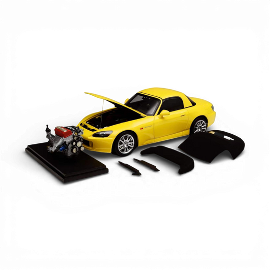 Motorhelix Honda S2000 AP2 Indy Yellow Pearl 1:18 Scale - Evergreen Kings