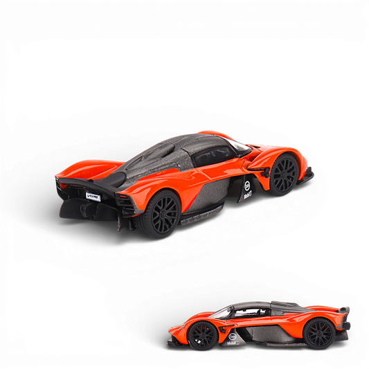 Mini-GT Aston Martin Valkyrie Maximum Orange 1:64 - Evergreen Kings