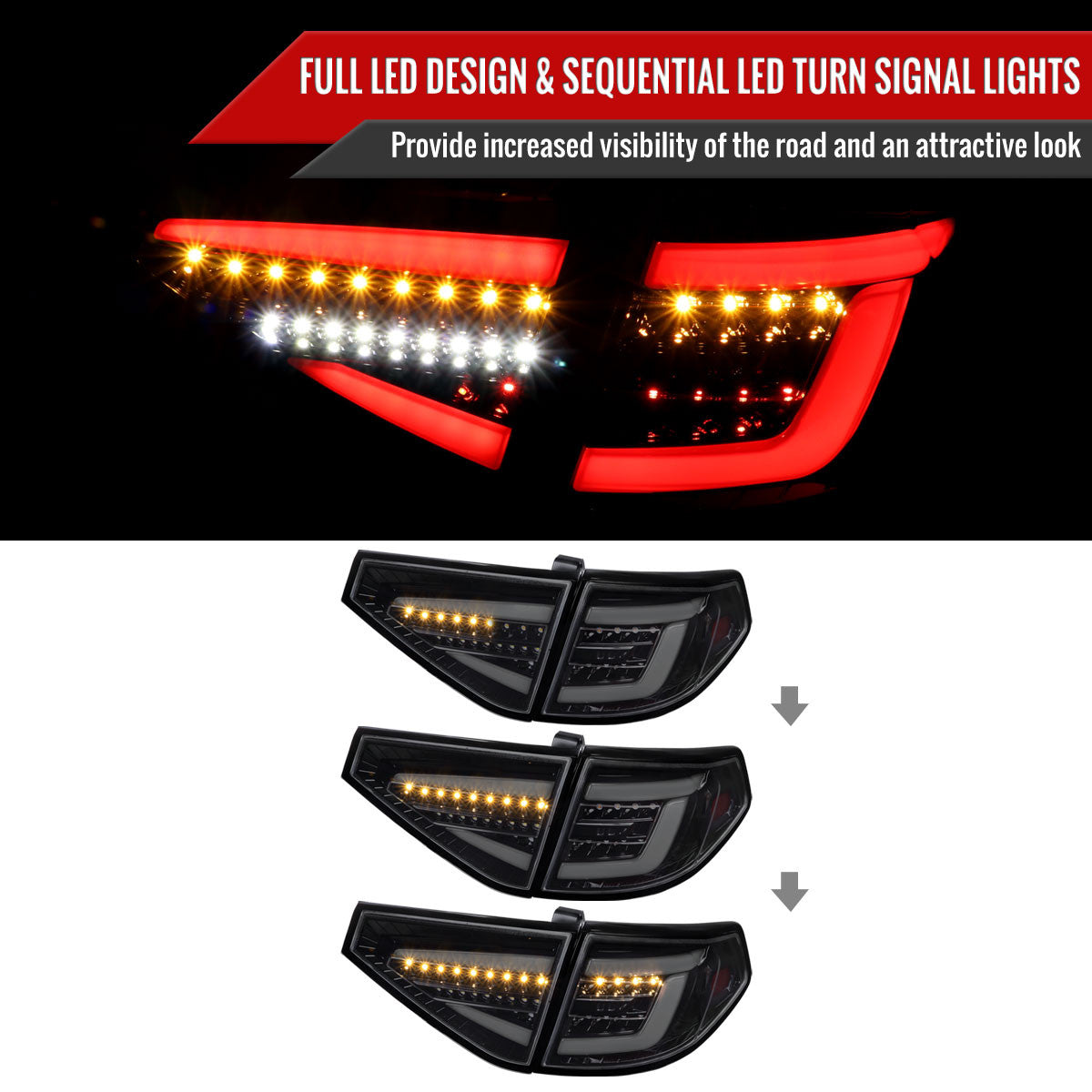 NTXGLOW RGB Tail Lights – 2008-2014 Subaru WRX / STI Hatchback