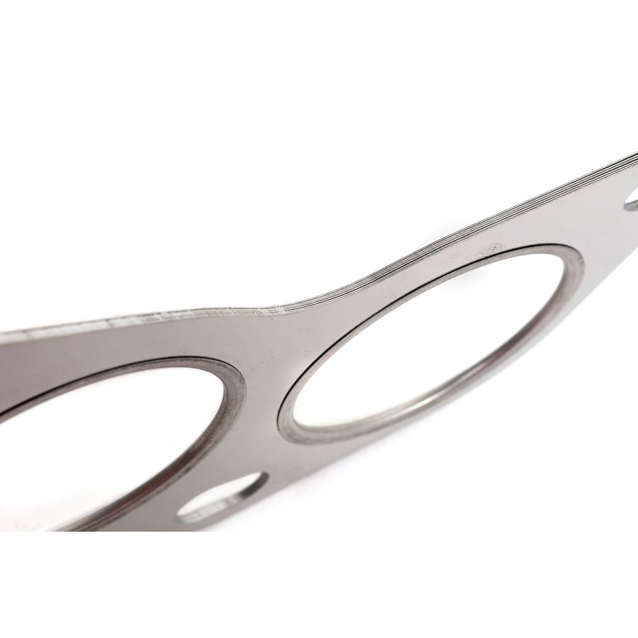 BLOX Racing MLS exhaust gasket set with 6 layers for 2015+ Subaru WRX FA20, featuring Blox Racing flanges.