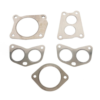BLOX Racing MLS exhaust gasket set with 6 layers for 2015+ Subaru WRX FA20, featuring flanges and durable construction.