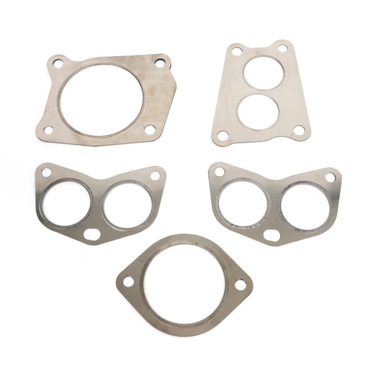 BLOX Racing MLS exhaust gasket set with 6 layers for 2015+ Subaru WRX FA20, featuring flanges and durable construction.