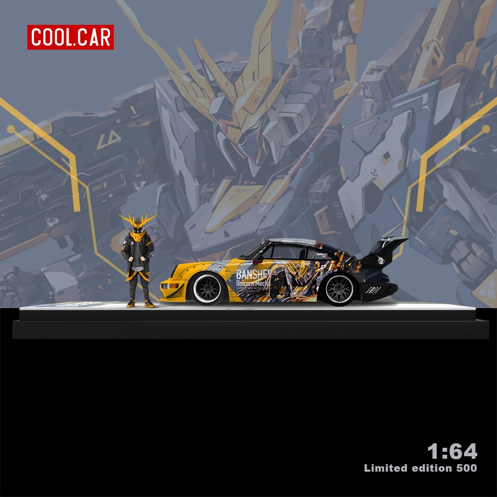 Cool Car Porsche RWB 964 BANSHEE MECHA Livery Figure Version 1:64 - Evergreen Kings