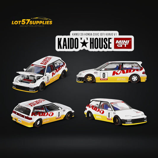 Mini GT x Kaido House Honda Civic EF Kanjo V1 1:64 - Evergreen Kings