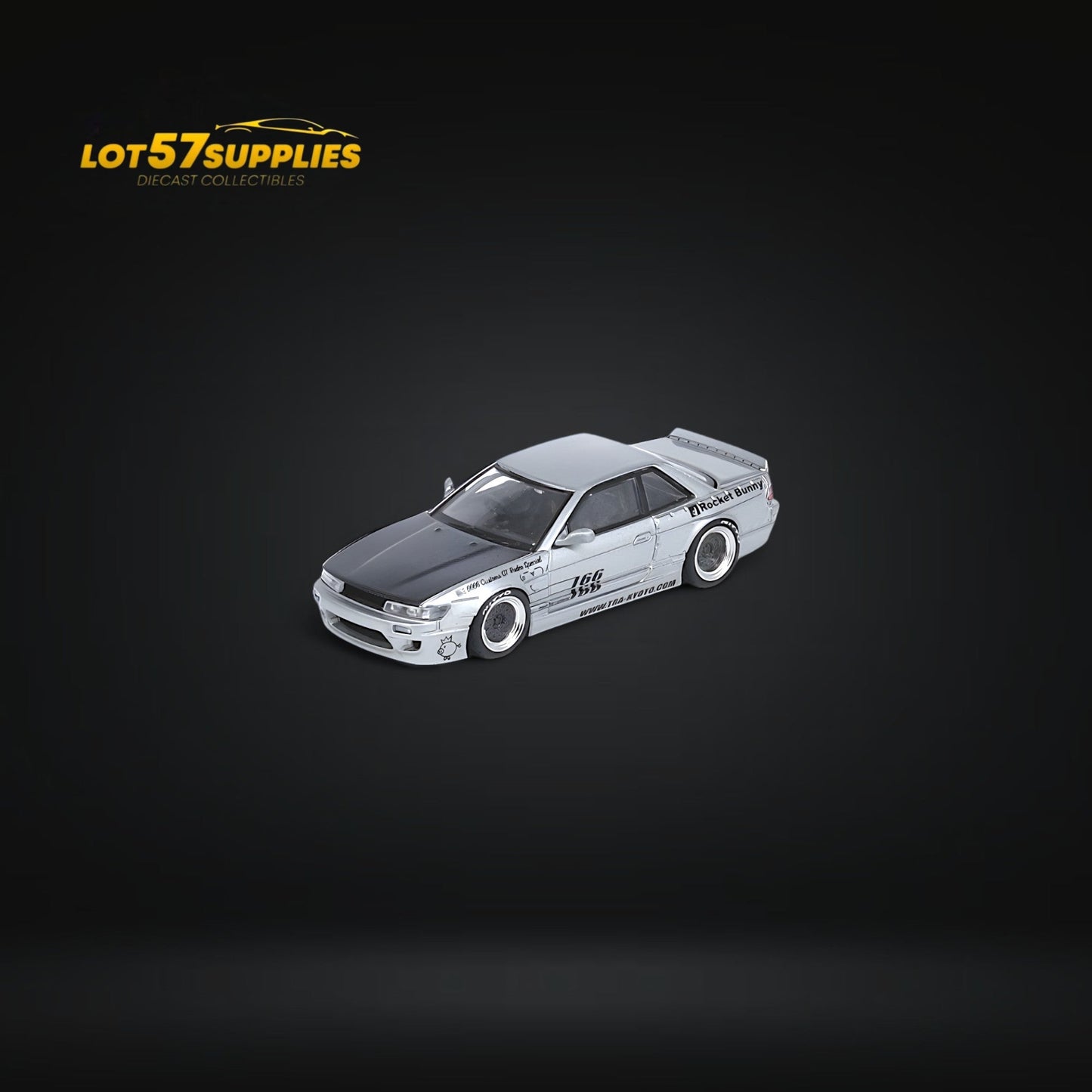 Inno64 Nissan Silvia S13 Pandem Rocket Bunny Silver 1:64 - Evergreen Kings