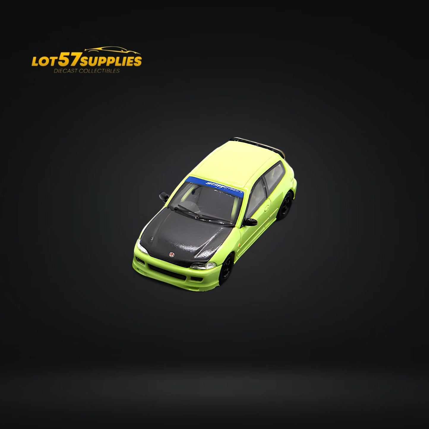 Street Weapon Honda Civic EG6 Spoon Green Livery 1:64 - Evergreen Kings