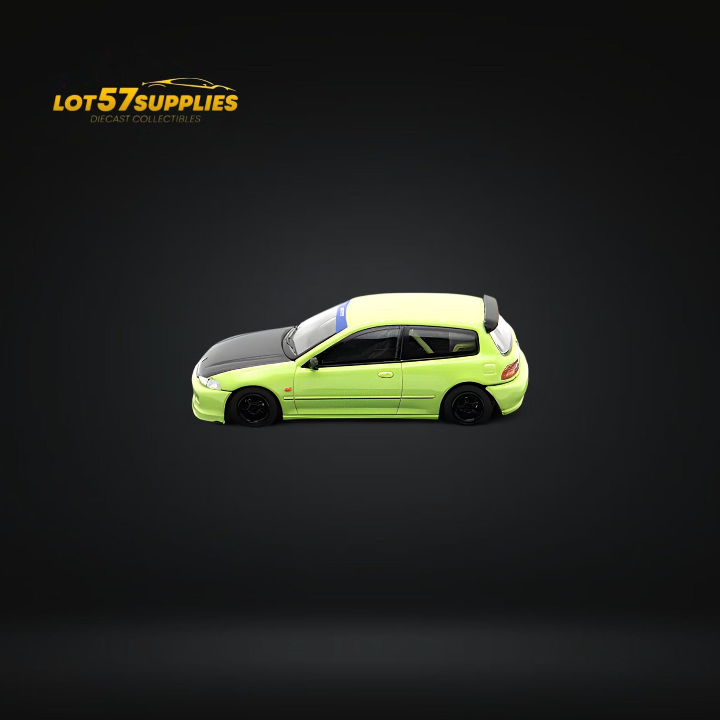 Street Weapon Honda Civic EG6 Spoon Green Livery 1:64 - Evergreen Kings