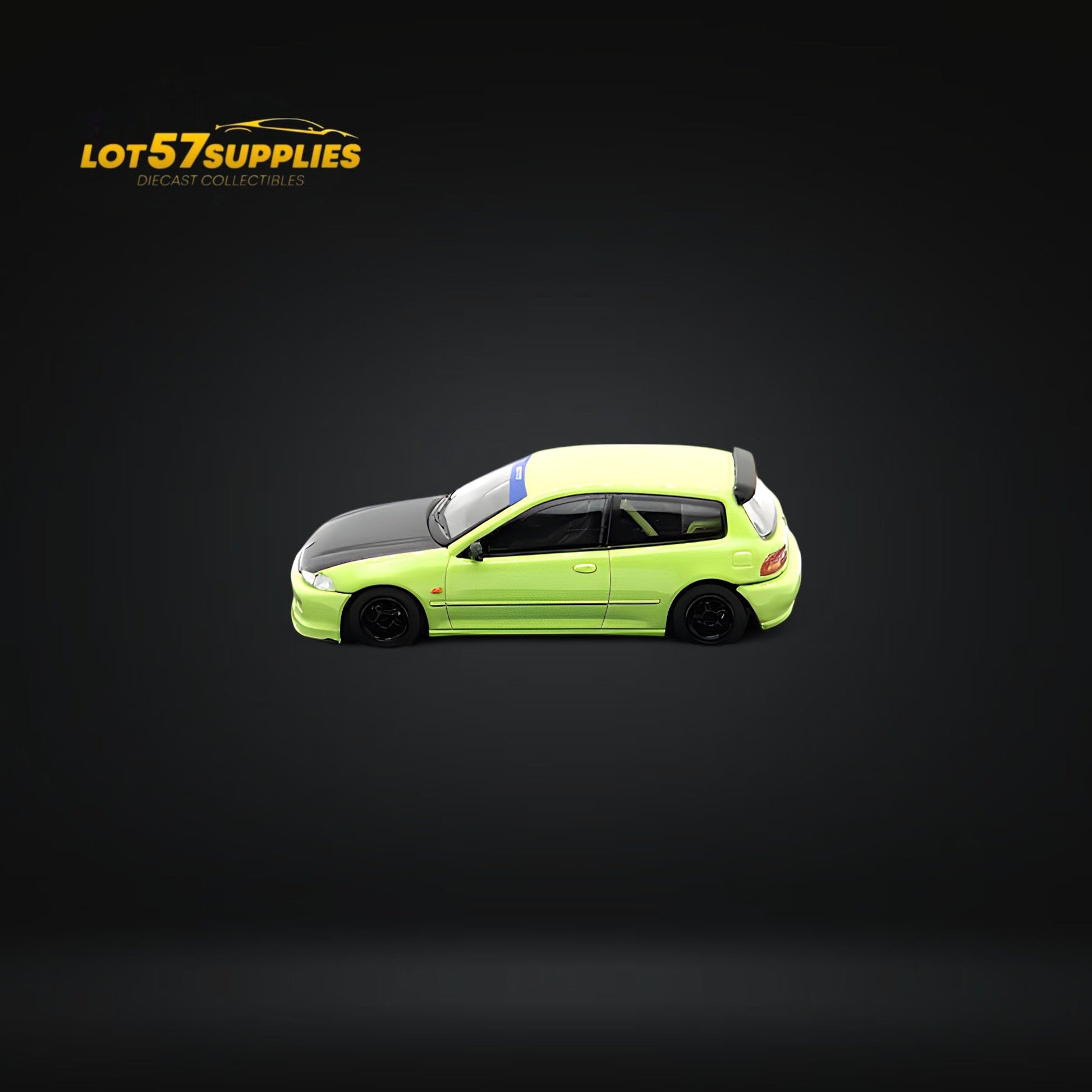 Street Weapon Honda Civic EG6 Spoon Green Livery 1:64 - Evergreen Kings