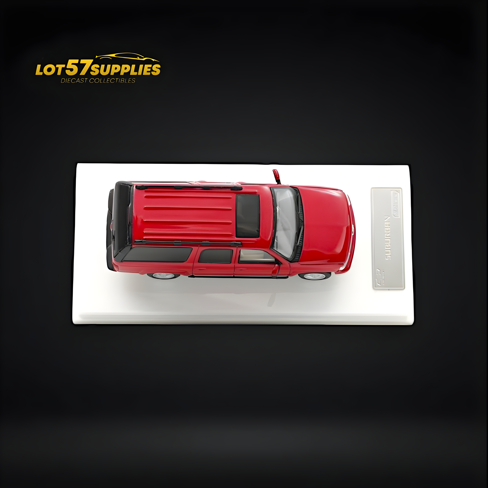 MK Miniatures 2003 Chevrolet Suburban Red 1:64 - Evergreen Kings