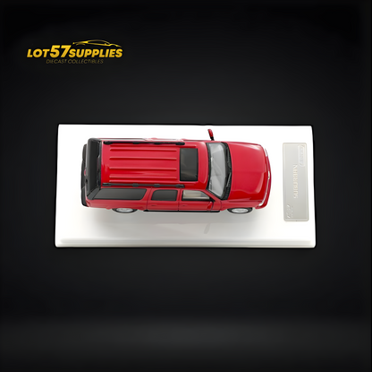 MK Miniatures 2003 Chevrolet Suburban Red 1:64 - Evergreen Kings