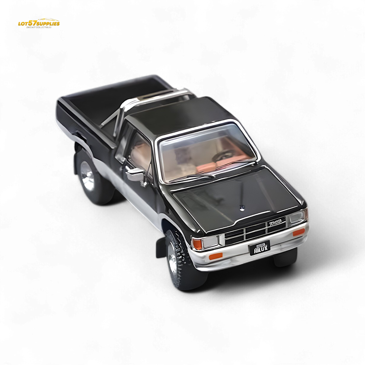 GCD Toyota Hilux SR5 Black Silver 1:64 - Evergreen Kings