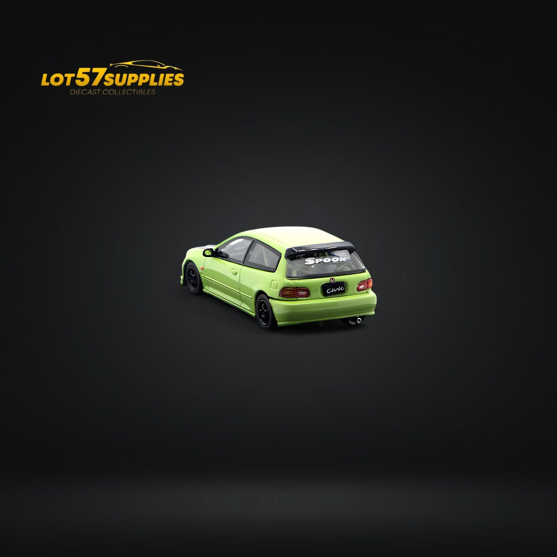 Street Weapon Honda Civic EG6 Spoon Green Livery 1:64 - Evergreen Kings
