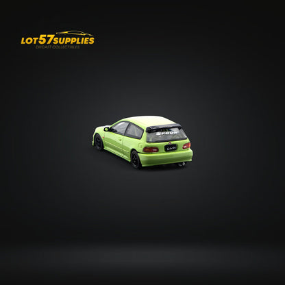 Street Weapon Honda Civic EG6 Spoon Green Livery 1:64 - Evergreen Kings