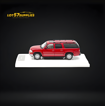 MK Miniatures 2003 Chevrolet Suburban Red 1:64 - Evergreen Kings