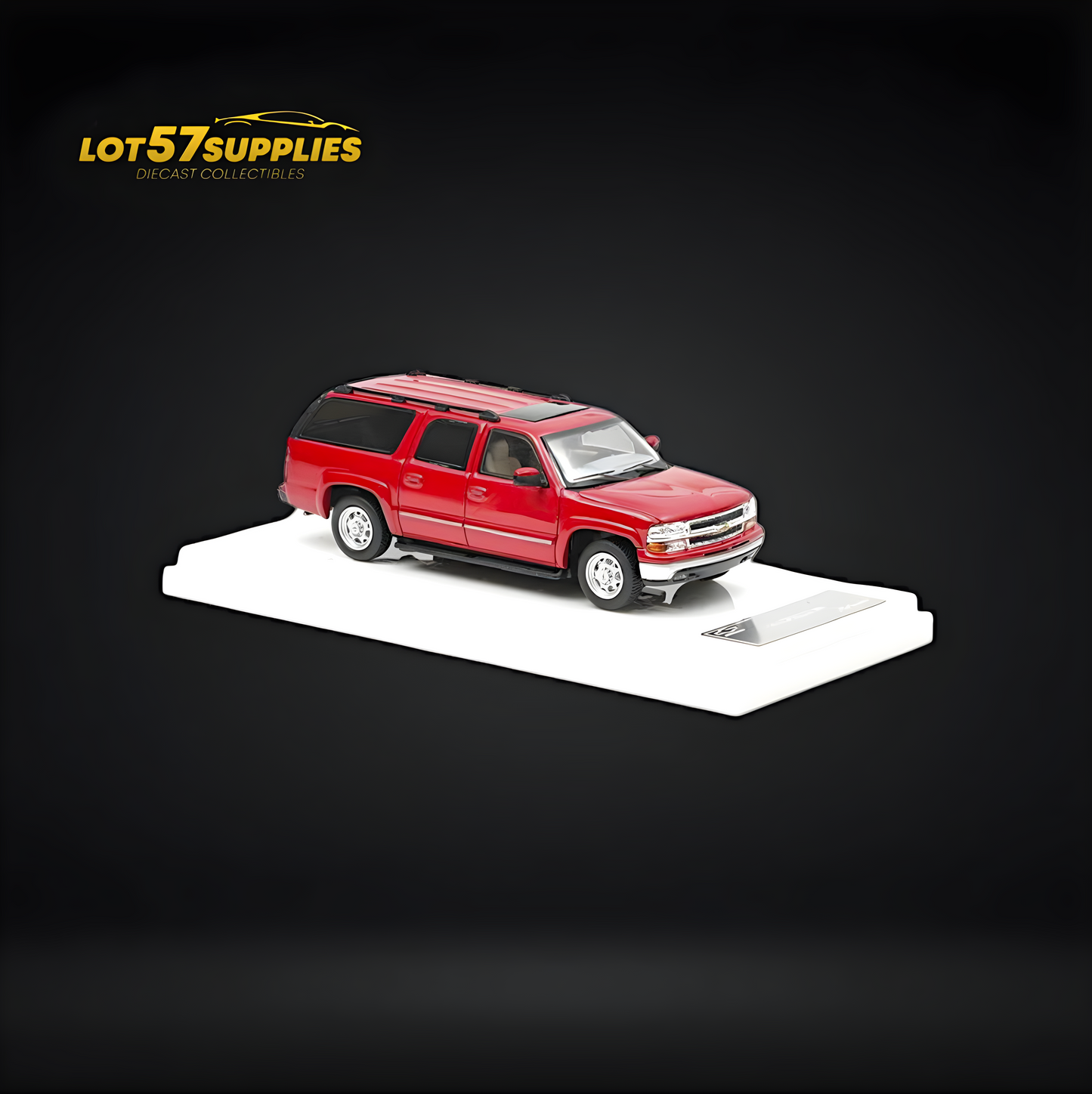 MK Miniatures 2003 Chevrolet Suburban Red 1:64 - Evergreen Kings