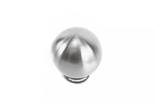 Perrin stainless steel automatic brushed ball shift knob for 2013-2020 Subaru BRZ and 2022 GR86, JDMuscle branding, 2-inch size