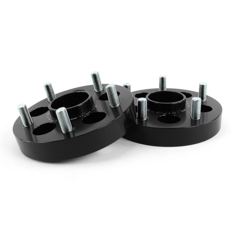 PERRIN 25mm black wheel adapters, 5x100 to 5x114.3, pair for Subaru vehicles by JDMuscle