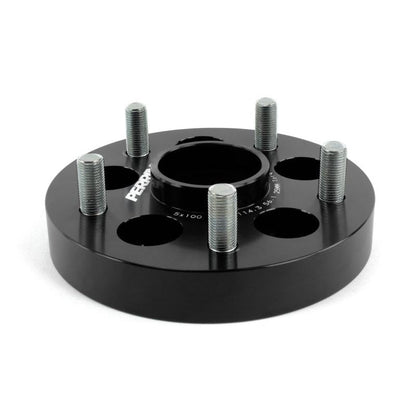 PERRIN 25mm black wheel adapters, 5x100 to 5x114.3, pair for Subaru vehicles