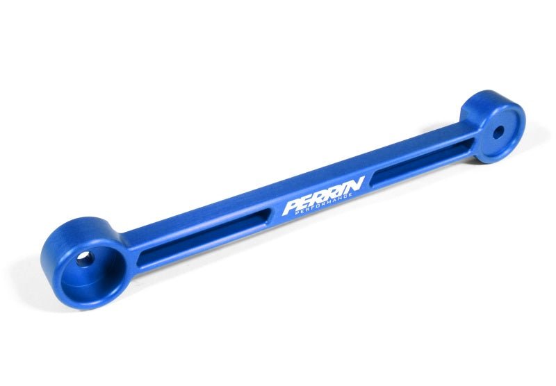 Blue PERRIN battery tie down for Subaru WRX, STI, and BRZ models by JDMuscle