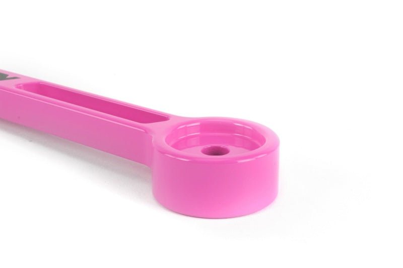 JDMuscle PERRIN battery tie down in Hyper Pink for most Subaru models, PSP-ENG-700HP