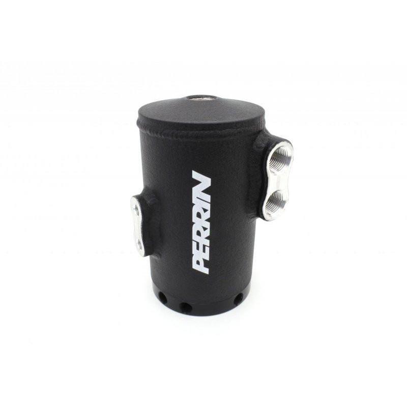 Perrin Black Air Oil Separator for 2002-2007 Subaru WRX/STI with TMIC, JDMuscle performance engine part, black metal finish