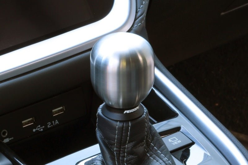 PERRIN CVT barrel shift knob in 1.85-inch brushed steel for Subaru Outback WCVT 2020+