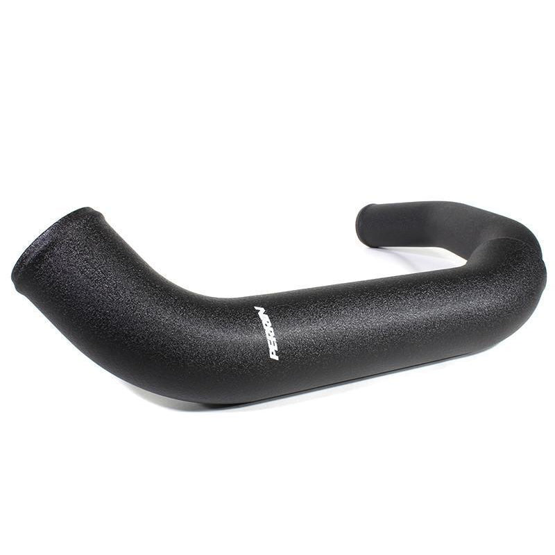 Red Perrin charge pipe for Subaru WRX 2015-2020, JDMuscle intercooler piping kit, enhances turbo performance and engine airflow.