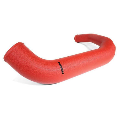 Red Perrin charge pipe for 2015-2021 Subaru WRX, JDMuscle intercooler piping kit, enhances performance and airflow.