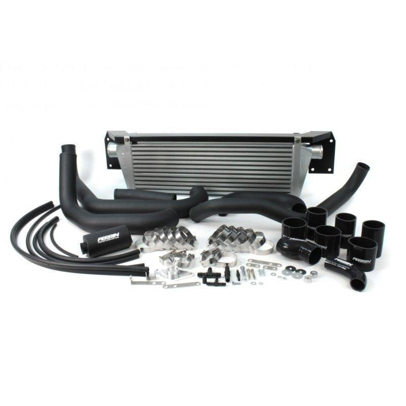 JDMuscle Perrin front mount intercooler pipes for Subaru WRX 2002-2007 and STI 2004-2007, black intercooler piping kit.