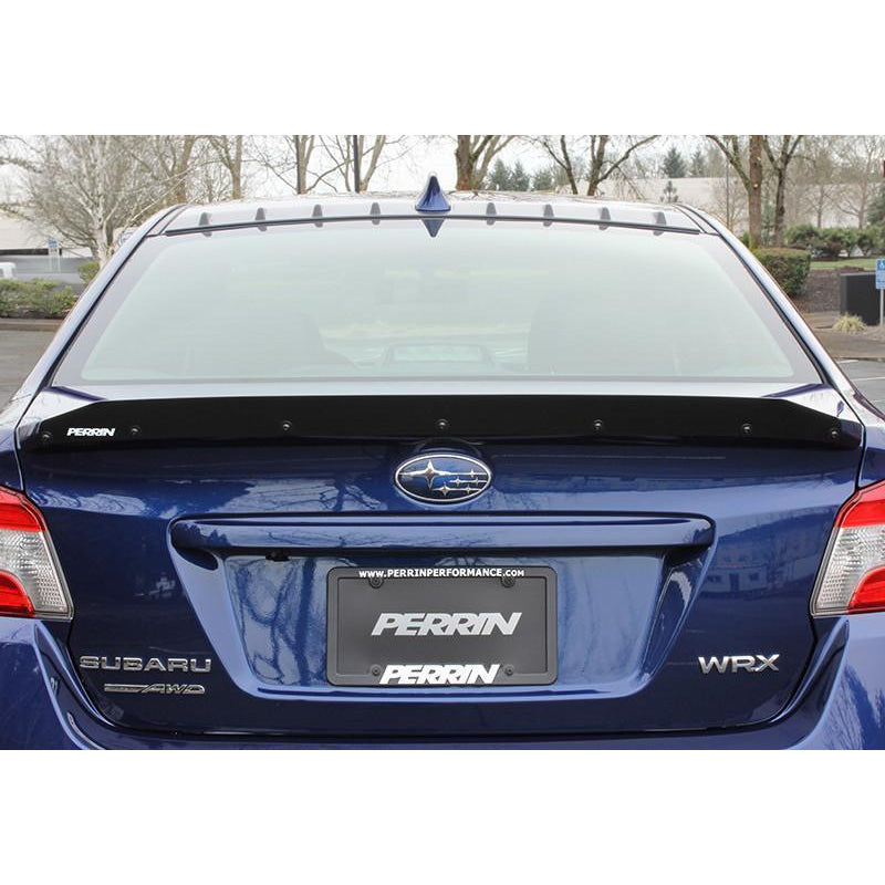 Perrin Gurney Flap for 2015-2020 Subaru WRX/STI with premium wing, JDMuscle spoilers and wings, black finish, performance design