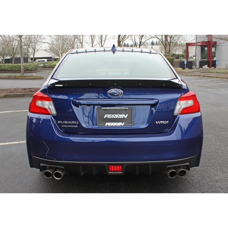 Perrin Gurney Flap for 2015-2020 Subaru WRX/STI with premium wing, black spoiler and wing for enhanced aerodynamics and sporty look.