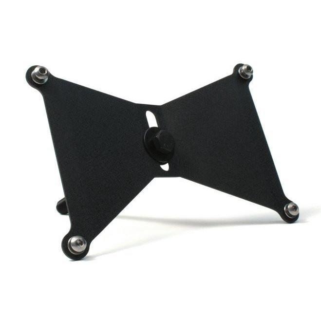 Perrin 18-21 WRX/STI and 13-20 BRZ license plate holder by JDMuscle, black metal design for Subaru and Scion FR-S.