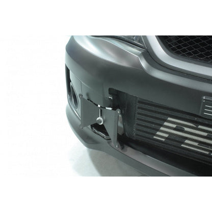 Perrin 08-14 Subaru WRX/STI license plate holder by JDMuscle, black metal design for secure mounting and clean look.
