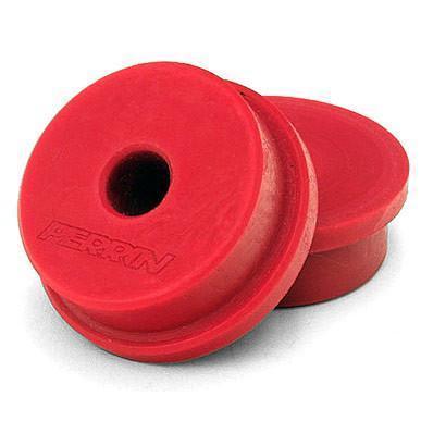 JDMuscle Perrin shifter bushings for Subaru WRX 02-14 and STI 04-21, mounted on a 2005-2009 Subaru Legacy GT shifter.