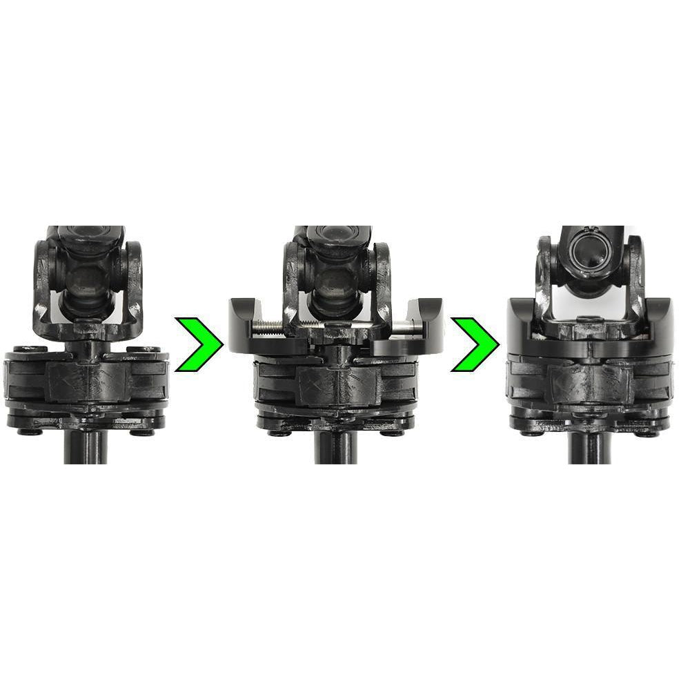 PERRIN Steering Dampener Lockdown Kit for Subaru WRX and Legacy GT, includes steering rack bushings for improved stability.
