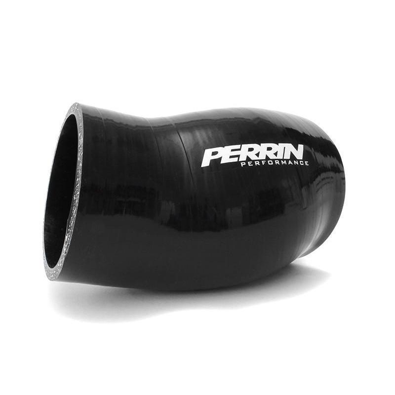 Black Perrin throttle body coupler kit for Subaru WRX 2008-2019 and Legacy GT 2005-2009, featuring durable throttle body hoses.