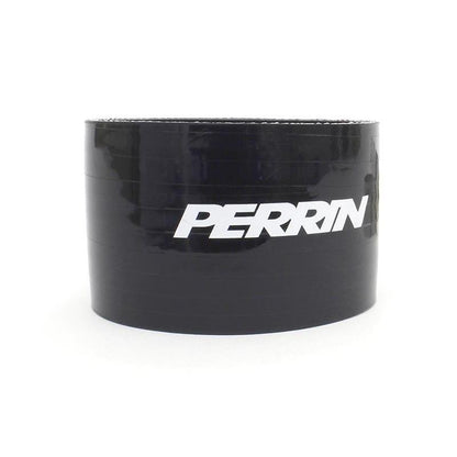 Black PERRIN throttle body intercooler hose kit for Subaru WRX 2002-2007 and STI 2004-2021, top-mount intercooler coupler.