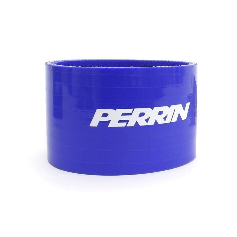 Blue PERRIN throttle body hose kit for Subaru WRX 02-07 and STI 04-21, designed for intercooler connections and performance.