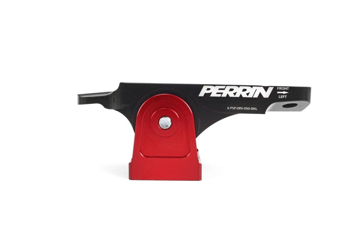 JDMuscle Perrin V2 Engine Mounts for Subaru WRX, STI, BRZ, and GR86, showing the black mounts with branding details.